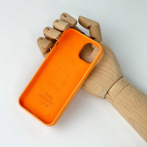 Чехол LUX Silicone Case на iPhone 13 Pro Marigold without MagSafe